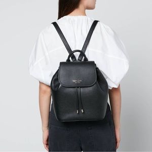 Kate Spade Black Leather Mini Backpack